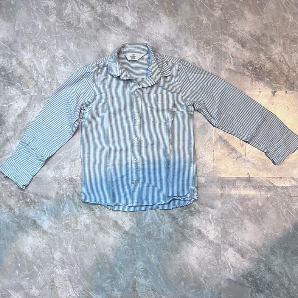 H&M Blue Striped Kids Shirt